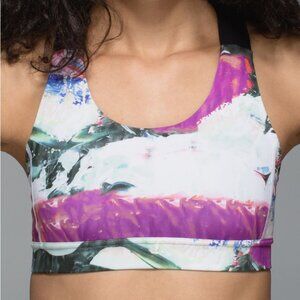 RARE Lululemon All Sport Bra (Adjustable) in Pigment Wave Multi (size 8)